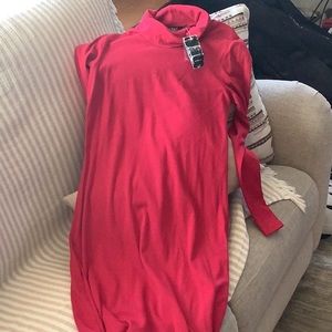Lauren by Ralph Lauren. Red long sleeve turtle neck dress. Size 10. NWT.
